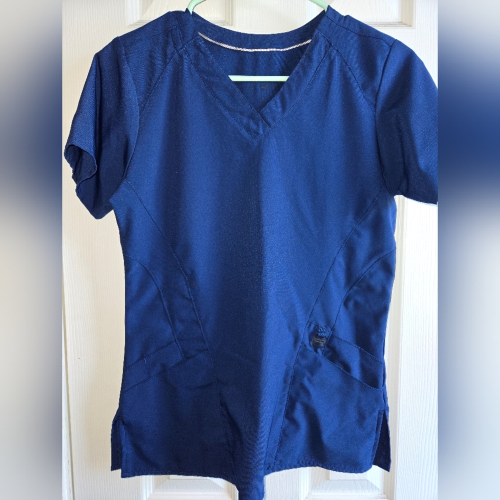 WonderWink Navy Scrub Top